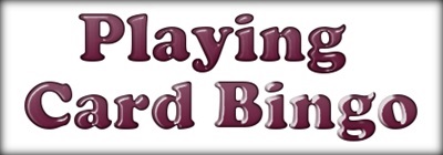 Playing Card Bingo horizontal banner